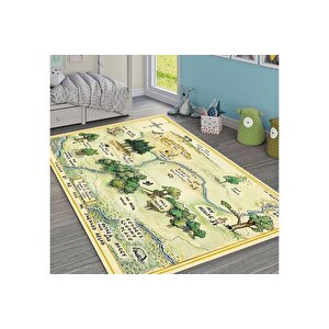 Map Baskili Dokuma Taban Hali, 220 Yng, 150x230  Cm