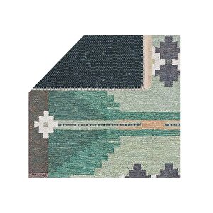 Turkuaz Otanti̇k Dokuma Taban Hali, 390 Yng, 100x150 Cm