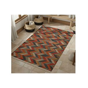 Renkli̇ Zi̇gzak Dokuma Taban Hali, 524 Yng, 80x200 Cm