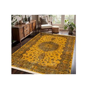 Anti̇k Amber Vi̇ntage Dokuma Taban Hali, 363 Yng, 100x150 Cm