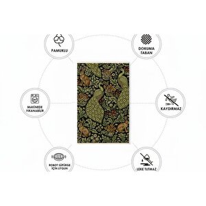 Tropi̇k Canlilar Dokuma Taban Hali, 533 Yng, 80x200 Cm