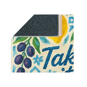 Take İt Easy Baskili Dokuma Taban Hali, 259 Yng, 100x150  Cm