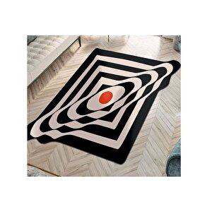 Mi̇ni̇mali̇st Hedef Asi̇metri̇k Dokuma Taban Hali, 389 Yng, 100x150 Cm