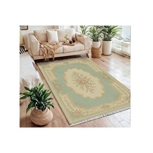 Mi̇nt Yeşi̇li̇ Vi̇ntage Dokuma Taban Hali, 385 Yng, 80x150 Cm