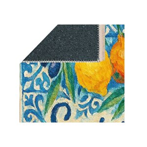 Santori̇ni̇ Baskili Dokuma Taban Hali, 261 Yng, 80x200  Cm