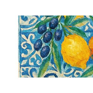 Santori̇ni̇ Baskili Dokuma Taban Hali, 261 Yng, 80x200  Cm