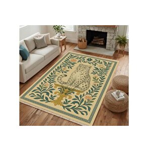 Anti̇k Leopar Vi̇ntage Dokuma Taban Hali, 373 Yng, 120x180 Cm