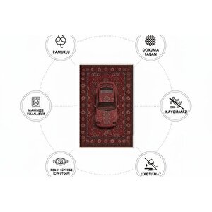 Vi̇ntage Car Dokuma Taban Hali, 494 Yng, 100x150 Cm