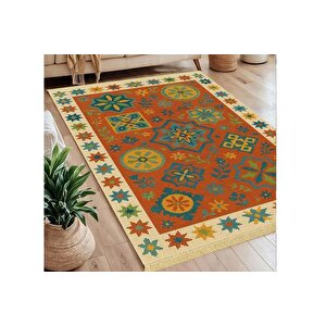 Ki̇li̇m Uşak Desenli̇ Baskili Dokuma Taban Hali, 267 Yng, 150x230  Cm