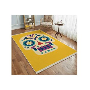 Sari Kurukafa Dokuma Taban Hali, 508 Yng, 120x180 Cm