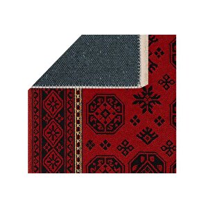 Kizil Vi̇ntage Dokuma Taban Hali, 412 Yng, 100x150 Cm