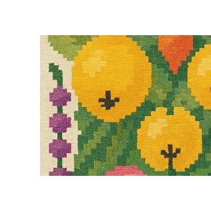 Pear Baskili Dokuma Taban Hali, 249 Yng, 100x150  Cm