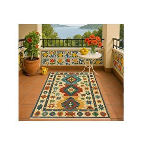 Bozkir Desenli̇ Hali, Dokuma Taban Hali, 340 Yng, 100x150 Cm