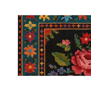 Rose Baskili Dokuma Taban Hali, 253 Yng, 80x200  Cm