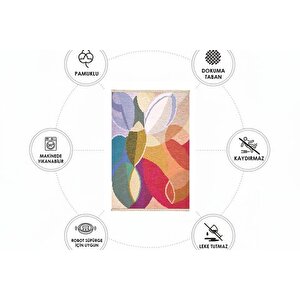 Renkli̇ Sanat Dokuma Taban Hali, 395 Yng, 80x200 Cm