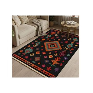 Bohem Moti̇fli̇ Vi̇ntage Dokuma Taban Hali, 378 Yng, 180x280 Cm