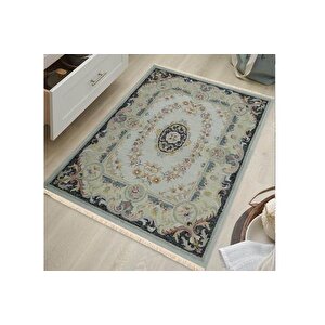 Vi̇ntage Lalezar Baskili Dokuma Taban Hali, 280 Yng, 100x150  Cm