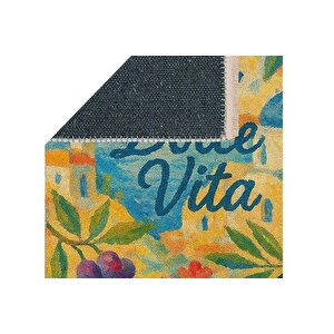 La Dolce Vi̇ta Baskili Dokuma Taban Hali, 309 Yng, 80x200 Cm