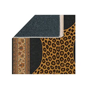 Leopar Vi̇ntage Baskili Dokuma Taban Hali, 301 Yng, 80x200 Cm