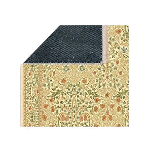 Flora Vi̇ntage Dokuma Taban Hali, 419 Yng, 100x150 Cm