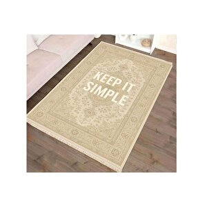 Keep It Si̇mple Vi̇ntage Dokuma Taban Hali, 403 Yng, 100x200 Cm