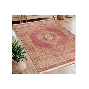 Etni̇k Denge Ki̇remi̇t Baskili Dokuma Taban Hali, 290 Yng, 100x150  Cm