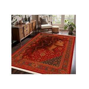 Kirmizi Medusa Vi̇ntage Dokuma Taban Hali, 360 Yng, 80x150 Cm
