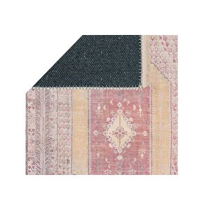 Vi̇ntage Narçi̇çeği̇ Baskili Dokuma Taban Hali, 298 Yng, 100x150  Cm