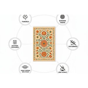 Güneş Bahçesi̇ Vi̇ntage Dokuma Taban Hali, 415 Yng, 80x300 Cm