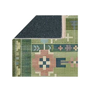 Geometri̇k Geleneksel Vi̇ntage Dokuma Taban Hali, 369 Yng, 80x300 Cm