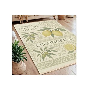 Li̇moncello Baskili Dokuma Taban Hali, 273 Yng, 100x150  Cm