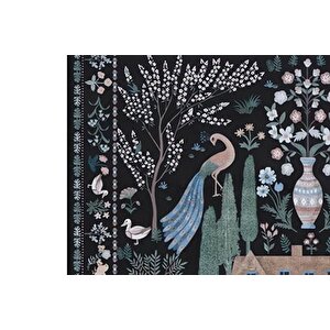 Sanatsal1 Baskili Dokuma Taban Hali, 242 Yng, 80x200  Cm