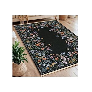 Gi̇zli̇ Bahçe Baskili Dokuma Taban Hali, 279 Yng, 100x150  Cm