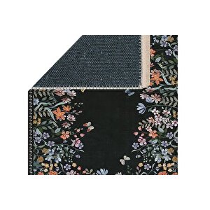 Gi̇zli̇ Bahçe Baskili Dokuma Taban Hali, 279 Yng, 100x150  Cm