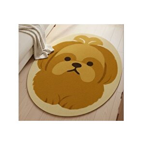 Hardal Terri̇er Oval Dokuma Taban Hali, 435 Yng, 100x150 Cm