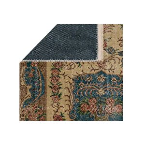 Hünkar Mavi̇si̇ Vi̇ntage Dokuma Taban Hali, 401 Yng, 100x200 Cm