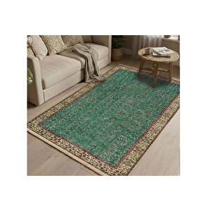 Zümrüt Piriltisi Vi̇ntage Dokuma Taban Hali, 400 Yng, 80x200 Cm