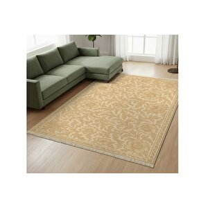 Bej Moti̇f Dokuma Taban Hali, 536 Yng, 80x200 Cm