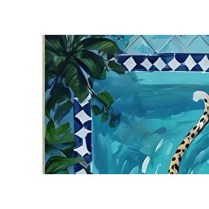 Cheetah Baskili Dokuma Taban Hali, 221 Yng, 80x150  Cm
