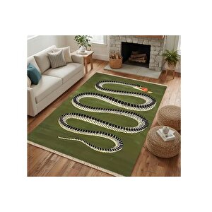 Green Snake Dokuma Taban Hali, 392 Yng, 100x150 Cm