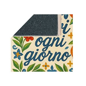 Vi̇vi̇ Ogni̇ Gi̇orno Akdeni̇z Temali Baskili Dokuma Taban Hali, 272 Yng, 150x230  Cm