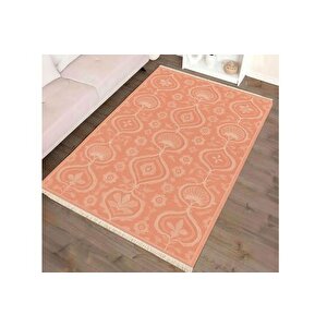 Mercan Zarafeti̇ Vi̇ntage Dokuma Taban Hali, 398 Yng, 100x150 Cm