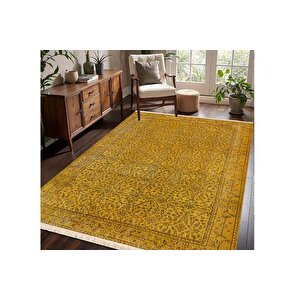 Sari Vi̇ntage Ki̇li̇m Dokuma Taban Hali, 317 Yng, 120x180 Cm
