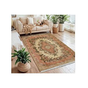 Şeftali̇ Çi̇çeği̇ Vi̇ntage Dokuma Taban Hali, 382 Yng, 120x180 Cm