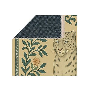 Anti̇k Leopar Vi̇ntage Dokuma Taban Hali, 373 Yng, 100x150 Cm