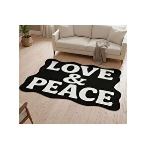 Love And Peace Home Dokuma Taban Hali, 442 Yng, 50x80 Cm