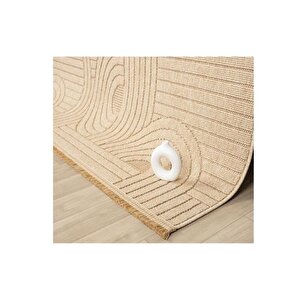 Lara İskandi̇nav Maki̇ne Halisi, Bej, Ds623, 100x150