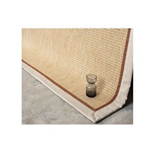 Hasir Dokulu Maki̇ne Halisi, Bej, 120x250, 663, Terra Bej