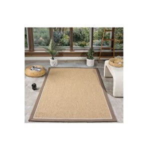 Hasir Dokulu Maki̇ne Halisi, Bej, 80x400, 664, Bej Kahve