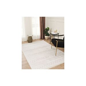Jasmi̇ne Bambu Dokulu Maki̇ne Halisi, Krem, De505, 100x250